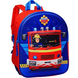 alles-meine.de GmbH 3D Effekt Kinder Rucksack - Feuerwehrmann Sam - Tasche - wasserfest & beschichtet - Kinderrucksack groß Kind - Jungen - Kindergartentasche - z.B. für Vorsch.. von alles-meine.de GmbH