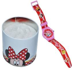 alles-meine.de GmbH Kinderuhr Minnie Mouse + Aufbewahrungsdose/Uhrenbox - Uhr Kinder Armbanduhr - für Mädchen - Quarz Analog Lernuhr - Quarzuhr/Box Dose - Kinder-Armbanduhr M.. von alles-meine.de GmbH