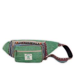 Trendy Hanf/Baumwoll Hipbag mit traditionellem Geri Muster (Grün) von alpengoa
