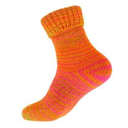 alpengoa 1 Paar Stricksocken mit Umschlag (Orange 39 - 42) von alpengoa