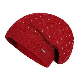 alpengoa McRon Damen Gefütterte Beanie Wintermütze Modell Lizzy Rot 7898 von alpengoa