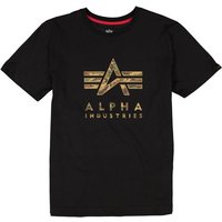 ALPHA INDUSTRIES Herren T-Shirt schwarz PP von alpha industries