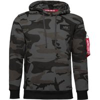 Alpha Industries Kapuzenpullover Back Print Hoodie Camo Herren von alpha industries