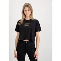 Alpha Industries T-Shirt ALPHA INDUSTRIES Women - T-Shirts Basic T COS ML Foil Print Wmn von alpha industries