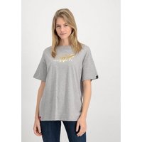 Alpha Industries T-Shirt ALPHA INDUSTRIES Women - T-Shirts Gold Logo OS T Wmn von alpha industries