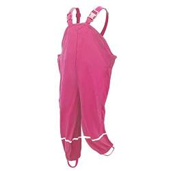 amiyan Kinder Regenlatzhose Regenhose wasserdichte Atmungsaktiv Buddelhose Matschhose mit Hosenträgern für Mädchen Jungen Rose 122/128 von amiyan