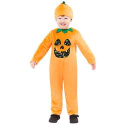 Amscan Unisex Baby Halloween Fancy Dress Costume Lil Pumpkin Kostüm 6-12 Monate, Multi von amscan