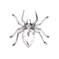 Brosche Damen Brosche Singular Strange Black Spider Kristallglas Exquisite Pins Bekleidungszubehör Aktivität Party Großhandel Fashion Brosche (Color : C) von anfeng-2