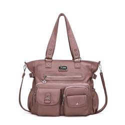 Angelkiss Damen Geldbörse und Handtaschen aus weichem Leder, multifunktional, Hobo-Schultertasche für Frauen von angel kiss