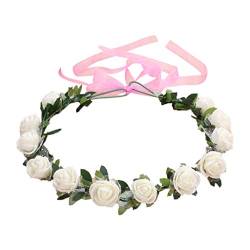 Blumen-Haarkranz mit verstellbarem Band, für Festivals, Hochzeit, Party, Kopfschmuck für Frauen und Mädchen, Haarspangen für Mädchen von antianzhizhuang