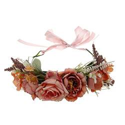 Blumenstirnband für Damen, floraler Kopfschmuck, Braut, Blume, Stirnband, Bohemian-Blume, Hochzeit, Brautschmuck, Blumenstirnband von antianzhizhuang