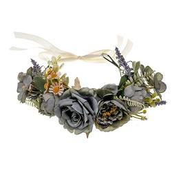 Blumenstirnband für Damen, floraler Kopfschmuck, Braut, Blume, Stirnband, Bohemian-Blume, Hochzeit, Brautschmuck, Blumenstirnband von antianzhizhuang