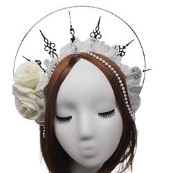 Für Frauen, Gothic-Prägung, Vintage-Perlenkette, Rosen, Kopfbedeckung, DIY, Materialpaket, Rosen-Stirnband, DIY-Materialpaket von antianzhizhuang
