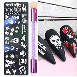Nail Stamper Kit Stamping Plate With Nail Art Pencil Nail Art Stamper For Manicure Stencil Easy DIY Nail Art Nail Brush Nail Art Stamping Plates Set von antianzhizhuang