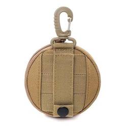 Utility Keychain Pouch Accessories Organizer Pouch Coin Purse Keychain Pocket Credit Card Holder Waist Headset Pack Portable Mini Pouch, khaki von antianzhizhuang