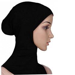 apofly Damen Burka Frauen Kopftuch, Mehrzweck Kopfbedeckung Mit Vollgezweck, Muslimische Schal Kopfbedeckung Für Damen Und Tägliche Kleidung, Schwarzer Hijab Undercap von apofly
