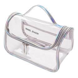 Transparente Damen Kosmetiktaschen Aus PVC Wasserdicht FüR Reisen Make Up Tasche Transparenter ReißVerschluss Kulturbeutel Organizer Wasch Aufbewahrungstasche Kulturbeutel FüR MäNner Auf von apughize