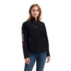 ariat Women's Classic Team Softshell Brand Jacket, Mex Black, Medium von ariat