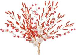 Handgefertigte Rote Brosche, Nischen-Blumennadel, Anzug-Corsage-Zubehör Für Damen (10 X 13 Cm) von asdchZen
