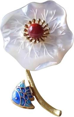 Handgefertigte Vintage-Brosche Mit Dekorativer Blumenbrosche (Universalgröße) von asdchZen