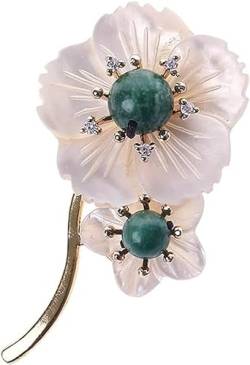 Kleidung Brosche Frauen Jacke Pin Strickjacke Vintage Brosche Shell Blume Dekoration Schal Knopf Niedlich (5 Cm) von asdchZen