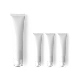 Aspire 4 Pack 1.7 OZ/50 ML Plastic Cosmetic Airless Pump Tube BB Cream Soft Tube von aspire