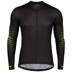 assocauicy Radtrikot Herren Langarm Winter,Fahrrad Trikots Windschutz Mit Fleece Atmungsaktiv Und Schnell Trocken mit Taschen von assocauicy