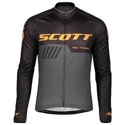 assocauicy Radtrikot Herren Langarm Winter,Fahrrad Trikots Windschutz Mit Fleece Atmungsaktiv Und Schnell Trocken mit Taschen von assocauicy