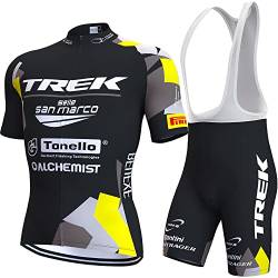 assocauicy Rennrad Trikot Herren Set,Atmungsaktiv Und Schnelltrocknend Herren-Radtrikot Radhosen Für Männer Mit 3D-Gel-Pads von assocauicy