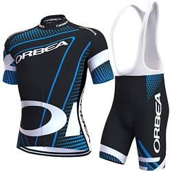 assocauicy Rennrad Trikot Herren Set,Atmungsaktiv Und Schnelltrocknend Herren-Radtrikot Radhosen Für Männer Mit 3D-Gel-Pads von assocauicy