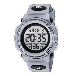 aswan watch Digitaluhr Kinder Jungen mit Wecker,Stoppuhr,LED Licht,Datum-Sport Armbanduhr mit Silikonarmband-M von aswan watch