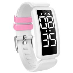 aswan watch Digitaluhr Kinder Mädchen Jungen mit Schrittzähler,Wecker,Stoppuhr, Distanz,Datum-Sport Armbanduhr ohne App und Handy mit Silikonarmband von aswan watch