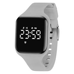 aswan watch Digitaluhr Kinder Mädchen Jungen mit Schrittzähler,Wecker,Stoppuhr, Licht,Datum-Sport Armbanduhr ohne App und Handy mit Silikonarmband von aswan watch