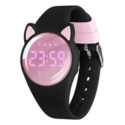 aswan watch Digitaluhr Kinder Mädchen Jungen mit Schrittzähler,Wecker,Stoppuhr, Licht,Datum-Sport Armbanduhr ohne App und Handy mit Silikonarmband von aswan watch