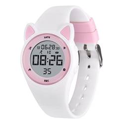 aswan watch Digitaluhr Kinder Mädchen Jungen mit Schrittzähler,Wecker,Stoppuhr, Licht,Datum-Sport Armbanduhr ohne App und Handy mit Silikonarmband von aswan watch