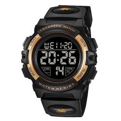 aswan watch Digitaluhr Kinder Mädchen Jungen mit Wecker,Stoppuhr,LED Licht,Datum-Sport Armbanduhr mit Silikonarmband von aswan watch