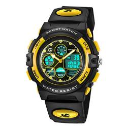 aswan watch Digitaluhr Kinder Mädchen Jungen mit Wecker,Stoppuhr,LED Licht,Datum-Sport Armbanduhr mit Silikonarmband von aswan watch