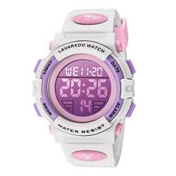 aswan watch Digitaluhr Kinder Mädchen mit Wecker,Stoppuhr,LED Licht,Datum-Sport Armbanduhr mit Silikonarmband-M von aswan watch