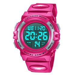 aswan watch Digitaluhr Kinder Mädchen mit Wecker,Stoppuhr,LED Licht,Datum-Sport Armbanduhr mit Silikonarmband-M von aswan watch