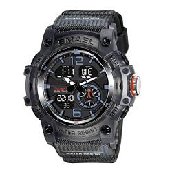 aswan watch Digitaluhr für Herren mit Wecker,Stoppuhr,Licht,Datum-Sport Armbanduhr mit Silikonarmband von aswan watch