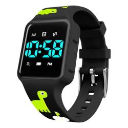 aswan watch Digitaluhr für Töpfchentraining, Trinkwasser und Händewaschen mit 15 Weckern, Countdown, Vibration, Musik,Silikonarmband - Armbanduhr für Mädchen und Jungen von aswan watch