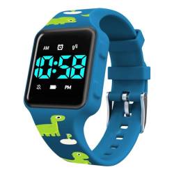 aswan watch Digitaluhr für Töpfchentraining, Trinkwasser und Händewaschen mit 15 Weckern, Countdown, Vibration, Musik,Silikonarmband - Armbanduhr für Mädchen und Jungen von aswan watch