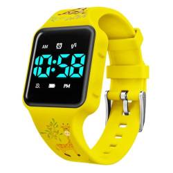 aswan watch Digitaluhr für Töpfchentraining, Trinkwasser und Händewaschen mit 15 Weckern, Countdown, Vibration, Musik,Silikonarmband - Armbanduhr für Mädchen und Jungen von aswan watch