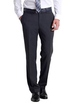 aubi: Herren Businesshose Anzughose Flat Front Modell 26, Farbe:anthrazit (51), Größe:26.5 von aubi: