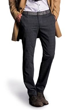 aubi: Modern Fit Herren Businesshose Anzughose Wool Look Chino Modell 588, Farbe:anthrazit (52), Größe:48 von aubi: