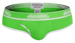 aussieBum Men's Underwear Slip COTOTN Candy Brief | Vibrant Neon Colours | Access Fly Pouch | Limited Edition (DE/NL/SE/PL, Alphanumerisch, M, Regular, Regular, Green) von aussieBum
