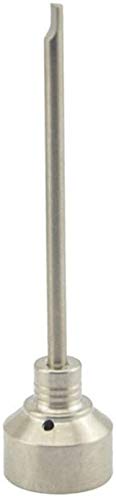 18 mm Titan-Nagelwerkzeug GR 2 Vergaserkappe mit einem Loch, 89 mm Dabber Titan-Nagel für Glasbong Wasserpfeife von ausuky