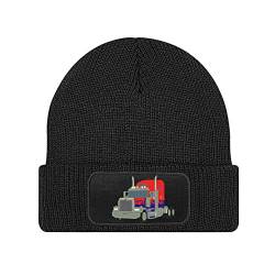 American Truck, LKW, LKW Fahrer bestickte Beanie Strickmutze Wintermütze Geschenkidee STICK189 -Schwarz von avstickerei