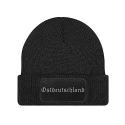 Ostdeutschland Ostblock Bestickte Beanie Strickmutze Wintermütze STICK-N180 -SW von avstickerei