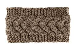 axy Damen Strick Haarband Winter Stirnband, Headband gestrickt Haarbänder HBW2 (Braun) von axy